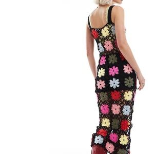 Reclaimed vintage limited edition crochet mini dress